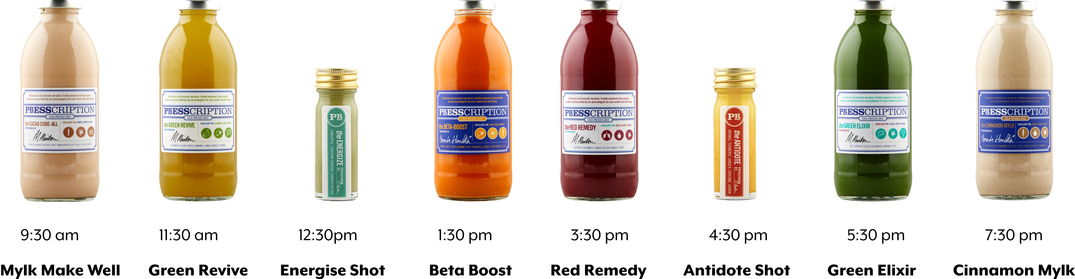 Juices in Active Cleanse
