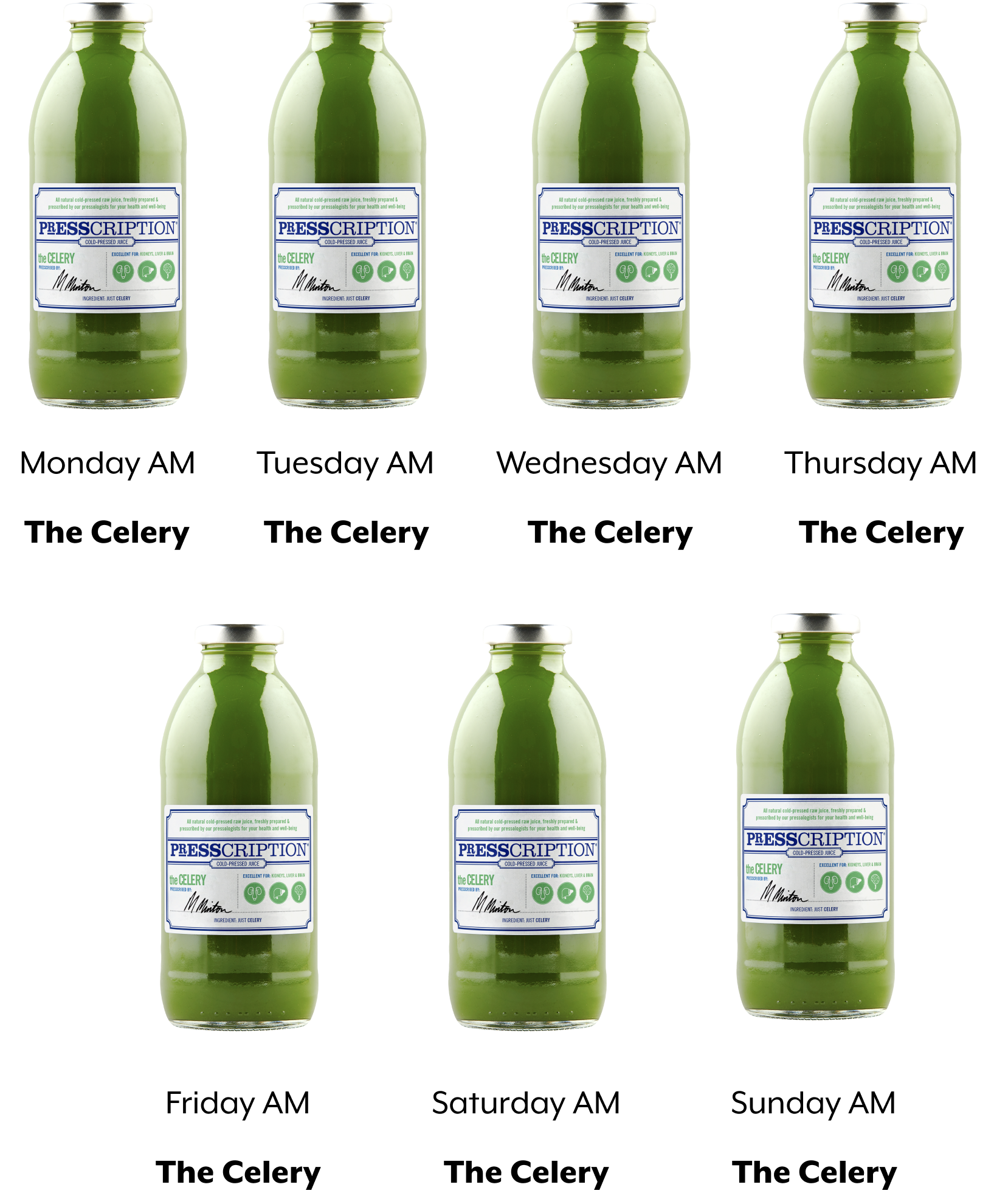 Juices in Celery Juice Cleanse