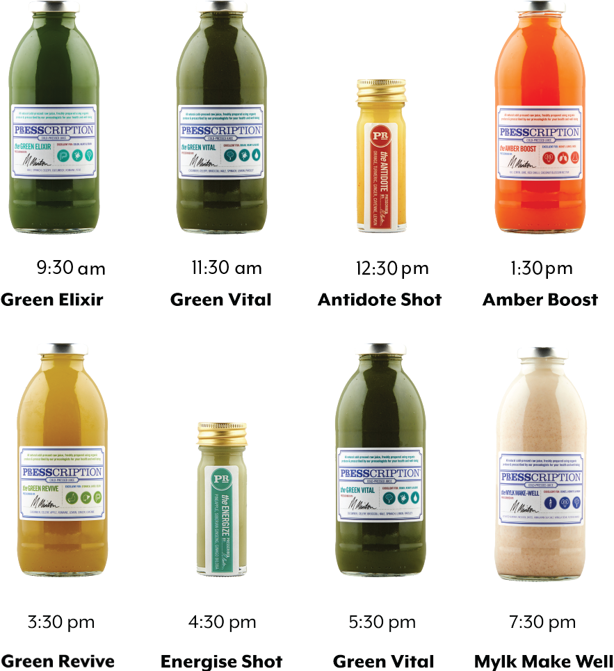 Juices in Advanced Juice Cleanse