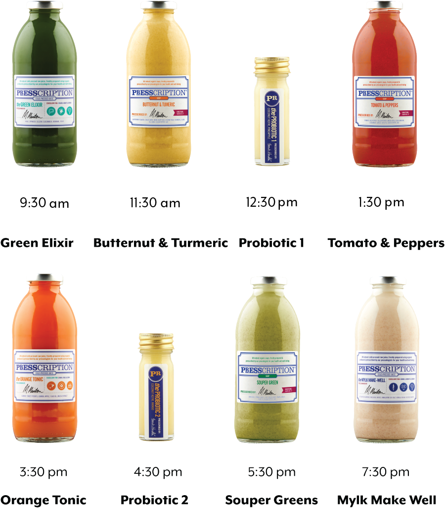 Juices in Nourish Soup Cleanse and Detox