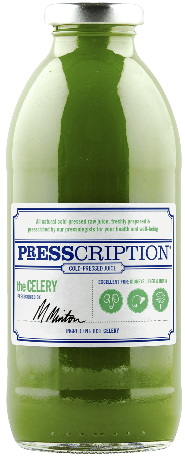 100% pure organic celery juice