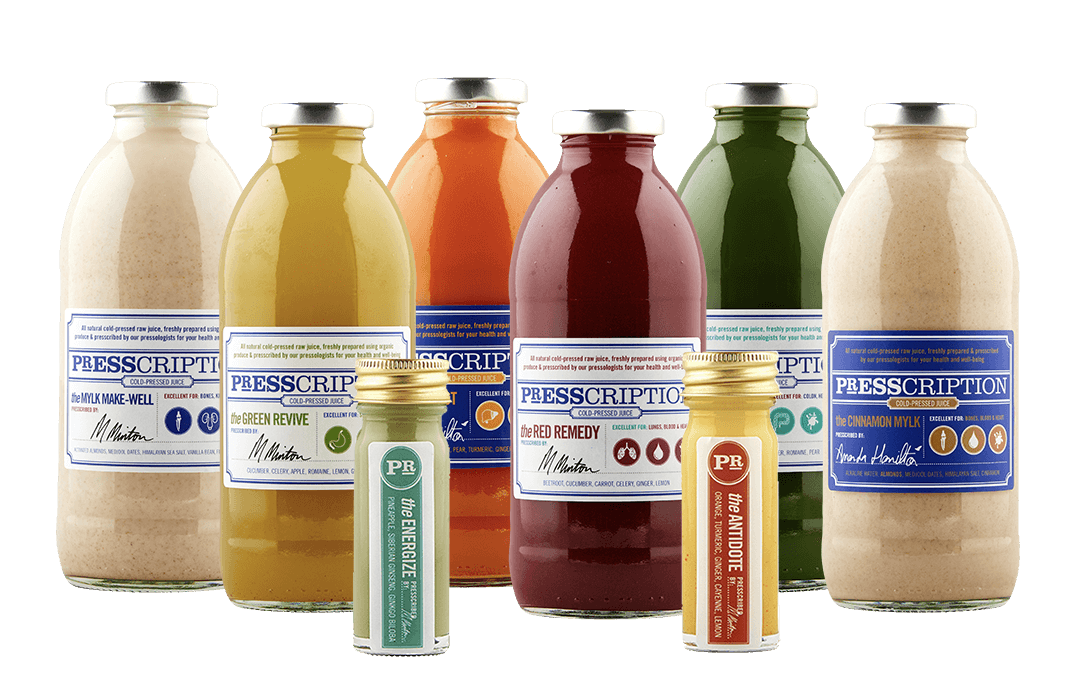 Presscription Juice Active Cleanse. Cold-Pressed Raw Fresh Juice Detox