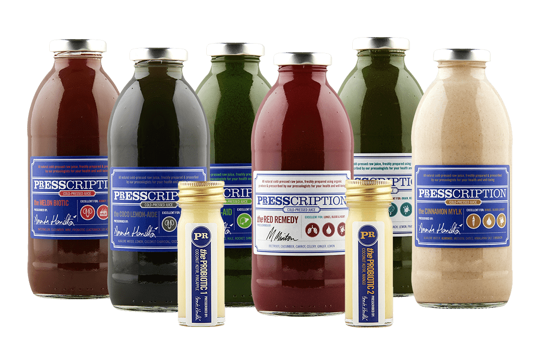 Presscription Juice Gut Cleanse. Cold-Pressed Raw Fresh Juice Detox