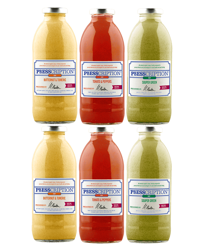 Presscription Juice Soup Bundle (save 10%). Cold-Pressed Raw Fresh Soups