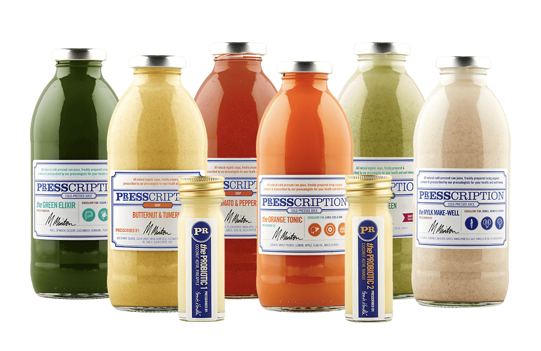 Presscription Juice Nourish Soup Cleanses. Cold-Pressed Raw Fresh Juice Detox