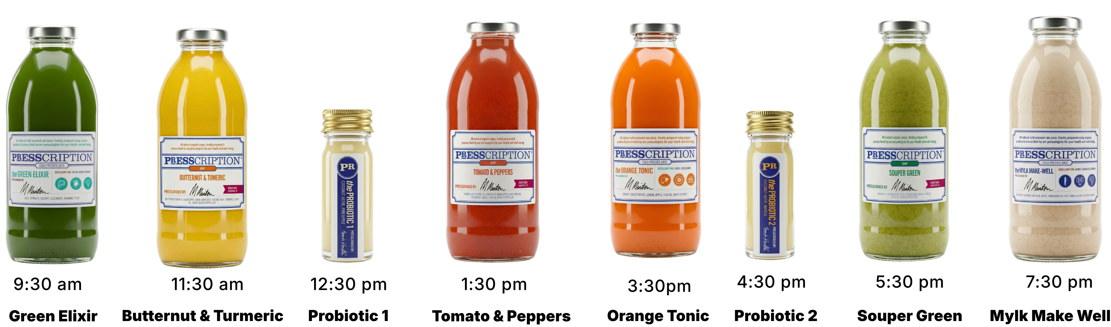 Juices in Nourish Soup Cleanse and Detox