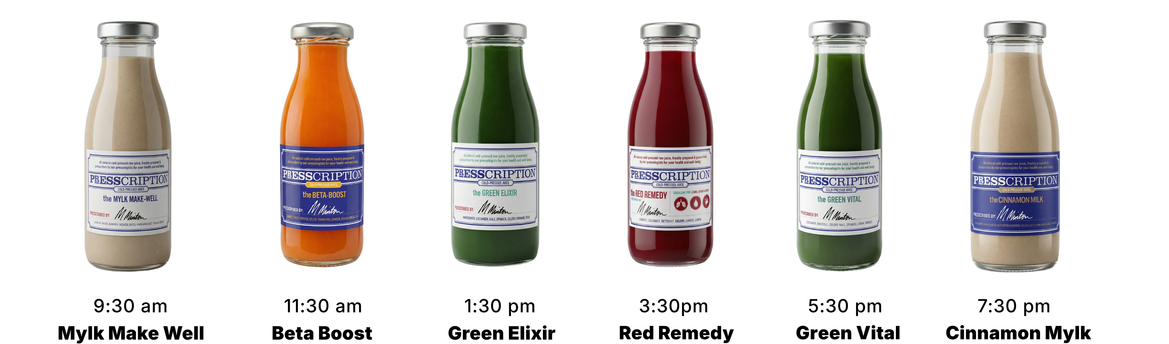 Juices in 5:2 Cleanse (Male)