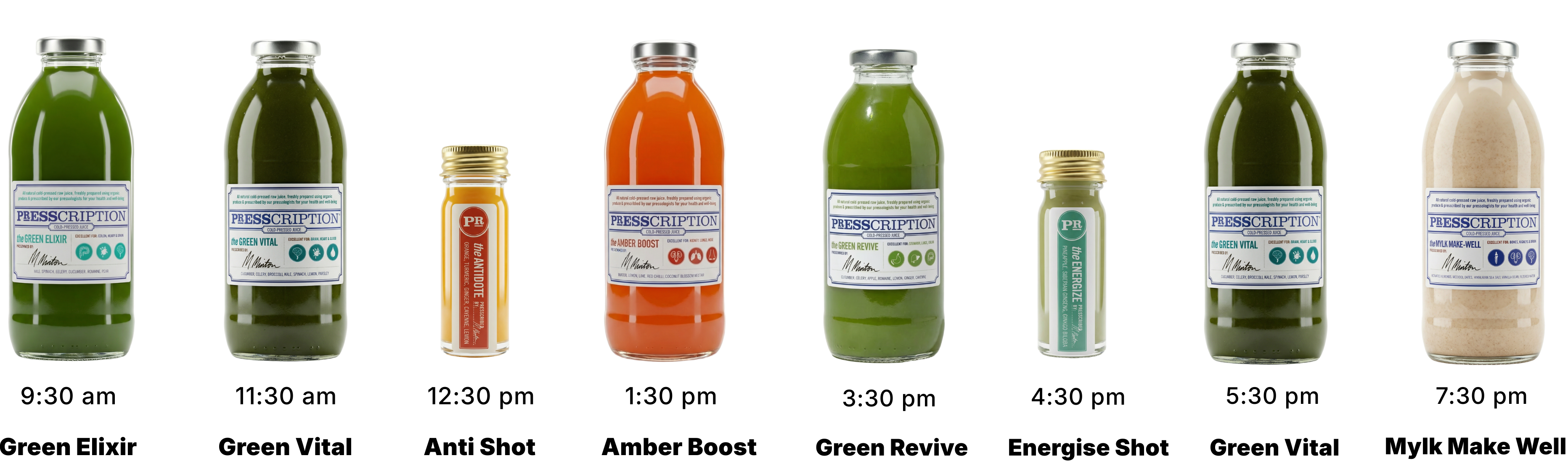 Juices in Advanced Juice Cleanse