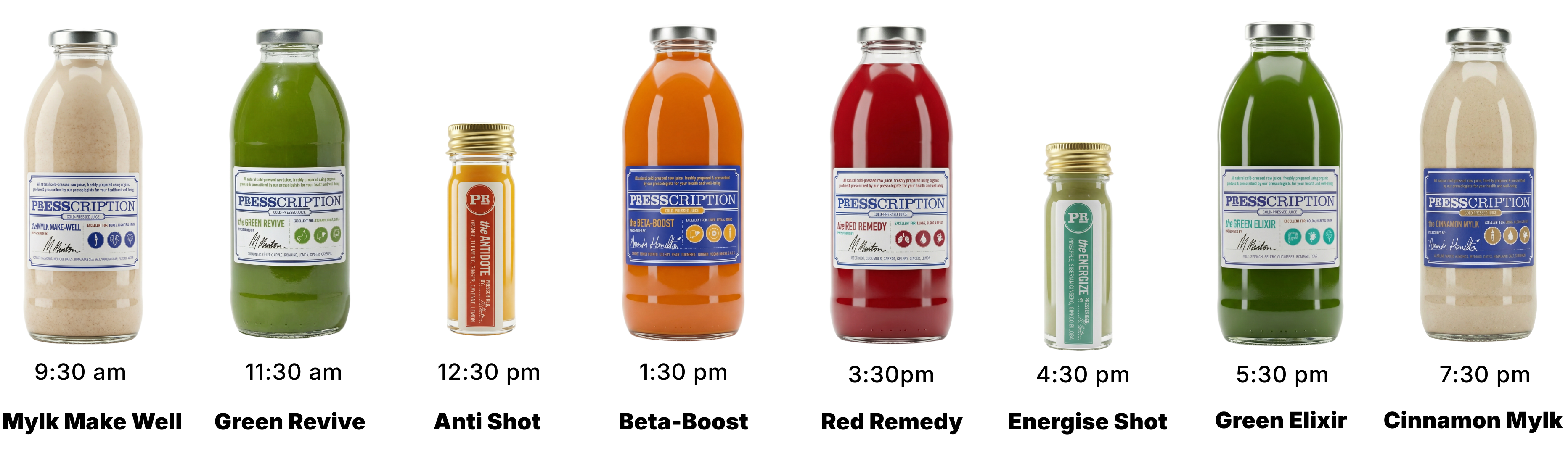 Juices in Active Cleanse
