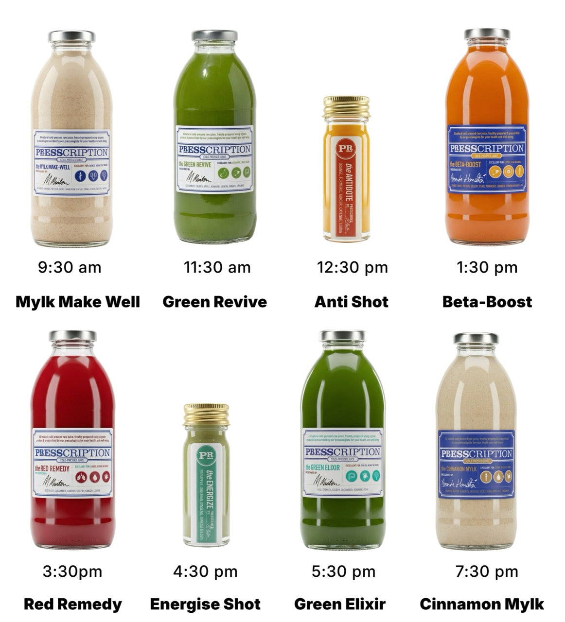 Juices in Active Cleanse