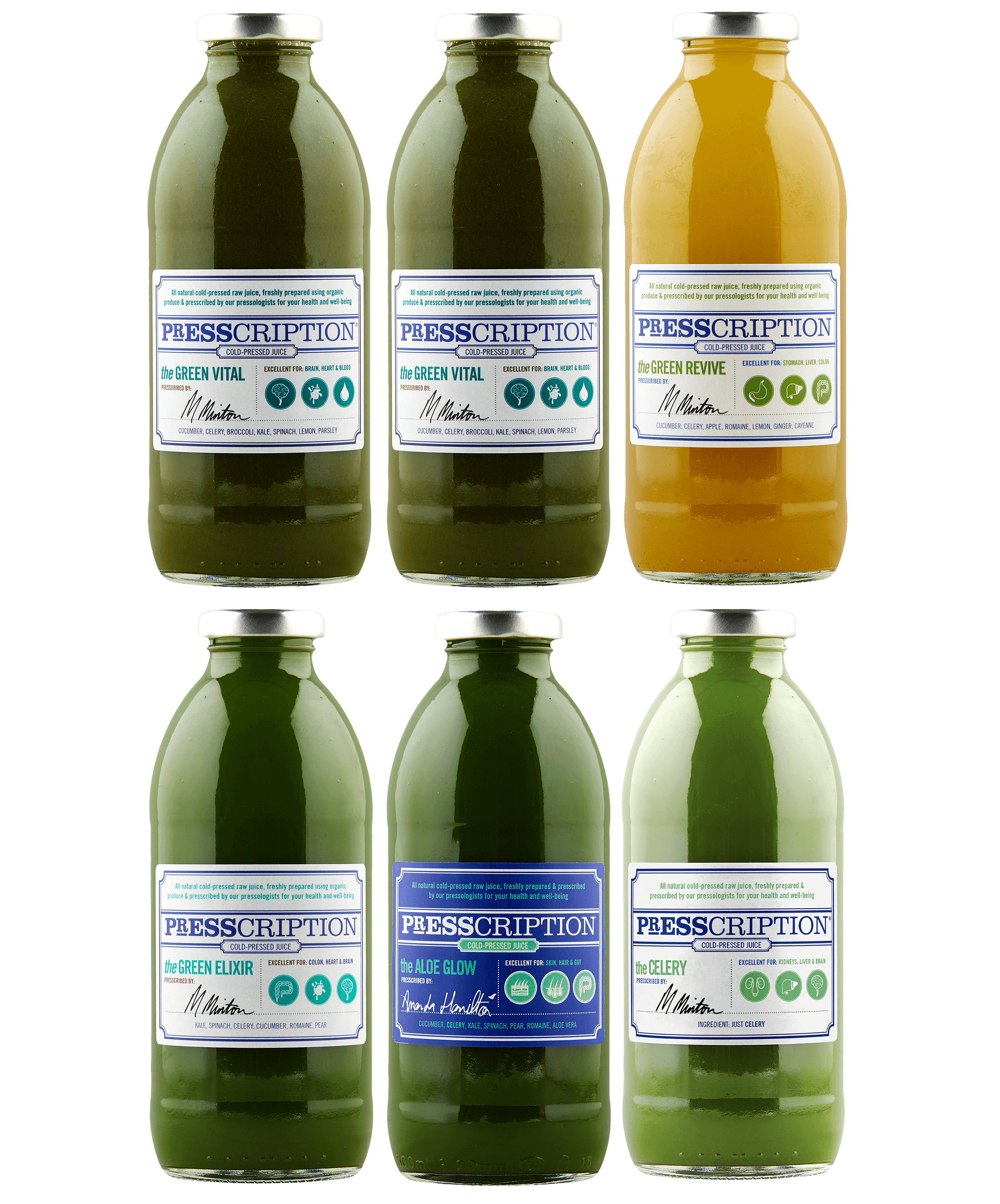Our most popular green cold-pressed juices