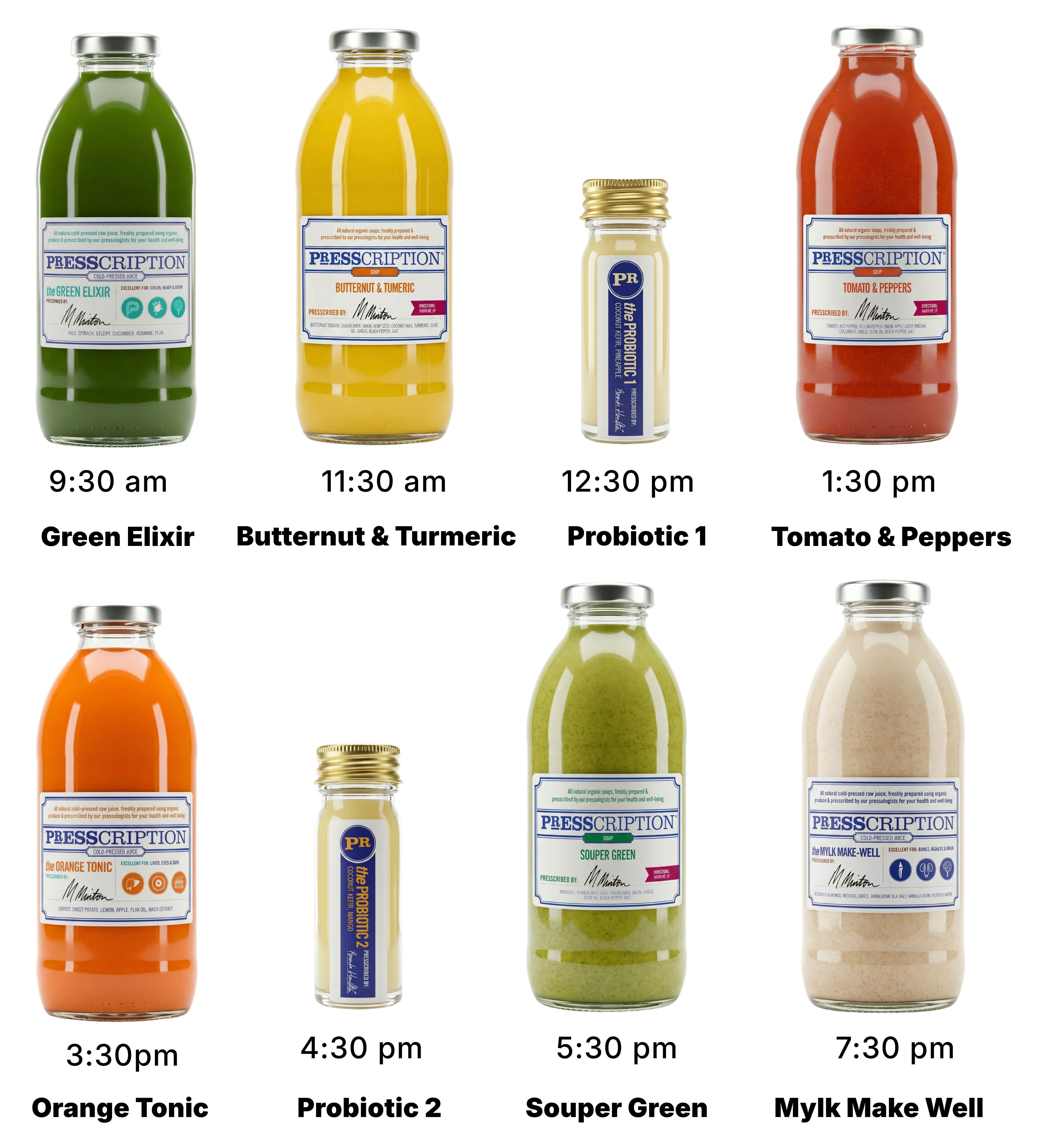 Juices in Nourish Soup Cleanse and Detox